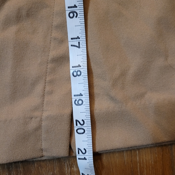 Banana Republic Camel Faux Wrap Skirt Size 8 Petite - Picture 5 of 8